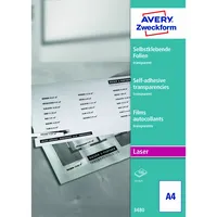 Avery Zweckform Selbstklebefolie 100 Folien/Pack.