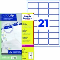 Avery Zweckform Adressetikett ultragrip 63,5 x 38,1 mm (B x H)