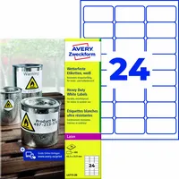 Avery Zweckform Folienetikett 63,5 x 33,9 mm (B x H)