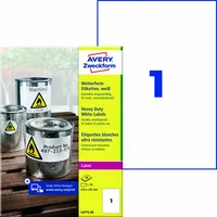 Avery Zweckform Folienetikett 210 x 297 mm (B x H)