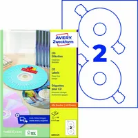 Avery Zweckform CD/DVD Etikett 117 mm 25 Bl./Pack.