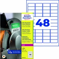 Avery Zweckform Folienetikett 45,7 x 21,2 mm (B x H)