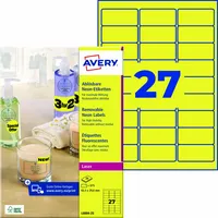 Avery Zweckform Neonetikett 63,5 x 29,6 mm (B x H)