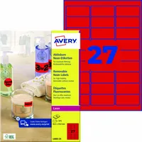 Avery Zweckform Neonetikett 63,5 x 29,6 mm (B x H)