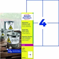 Avery Zweckform Folienetikett 105 x 148 mm (B x H)