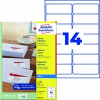 Avery Zweckform Adressetikett 99,1 x 38,1 mm (B x H)