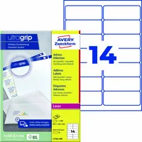 Avery Zweckform Adressetikett ultragrip 99,1 x 38,1 mm (B x H)