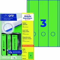 Avery Zweckform Ordnerrückenetikett ultragrip breit/lang