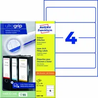 Avery Zweckform Ordnerrückenetikett ultragrip® breit/kurz 400 Etik./Pack.