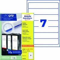 Avery Zweckform Ordnerrückenetikett ultragrip® schmal/kurz 210 Etik./Pack.