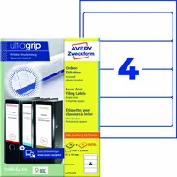 Avery Zweckform Ordnerrückenetikett ultragrip breit/kurz 120 Etik./Pack.