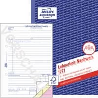 Avery Zweckform Lohnarbeitsnachweis 1771