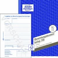 Avery Zweckform Bewirtungskostenbeleg 745