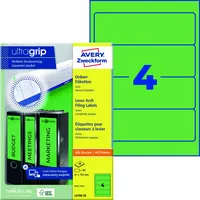Avery Zweckform Ordnerrückenetikett ultragrip breit/kurz