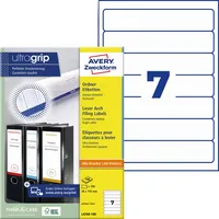 Avery Zweckform Ordnerrückenetikett ultragrip® schmal/kurz 700 Etik./Pack.