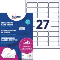 Avery Zweckform Namensetikett wieder ablösbar 63,5 x 29,6 mm (B x H)