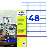 Avery Zweckform Folienetikett 45,7 x 21,2 mm (B x H)