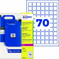 Avery Zweckform Folienetikett wetterfest 25 x 25 mm (B x H)