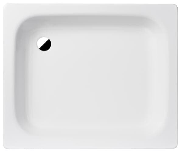 Alva Aqua Forta 90x75x14 cm Stahlemail Brausetasse, weiß