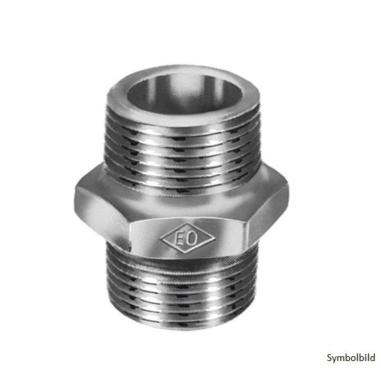 Doppelnippel Nr. 280, 3/4" schwarz