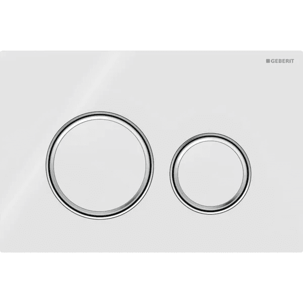 Geberit Sigma21 Drückerplatte weiß – 2-Mengen-Spülung
