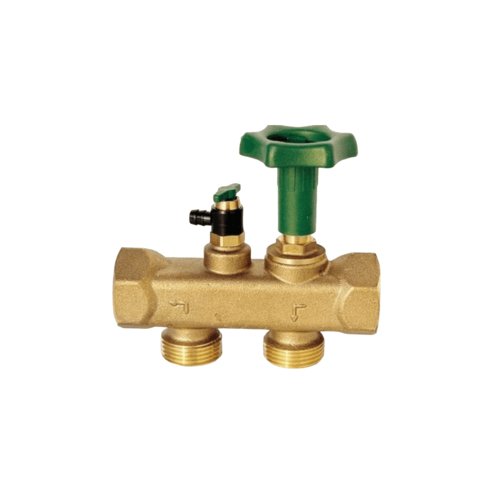 Anschlussmodul MULTIBLOCK INLINE 1" – Heizkörperanschluss in Durchgangsform