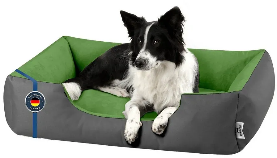 Hundebett Lupi 80 x 65 cm grau/grün