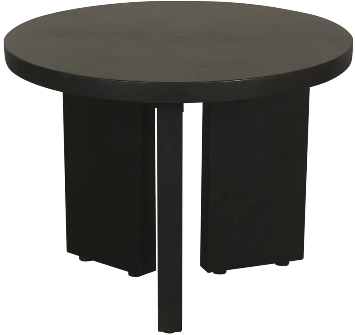 Beistelltisch Round Schwarz Akazie 40 x 30 cm
