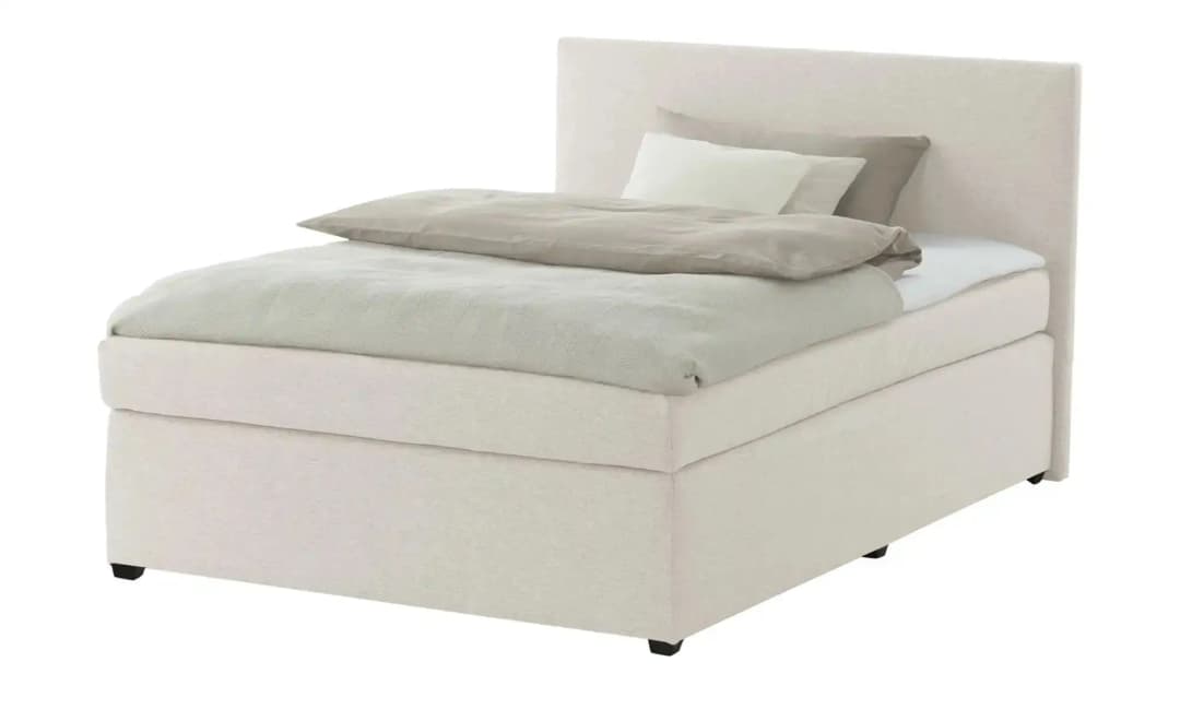 Boxspringbett 147 x 104 cm H3 Creme