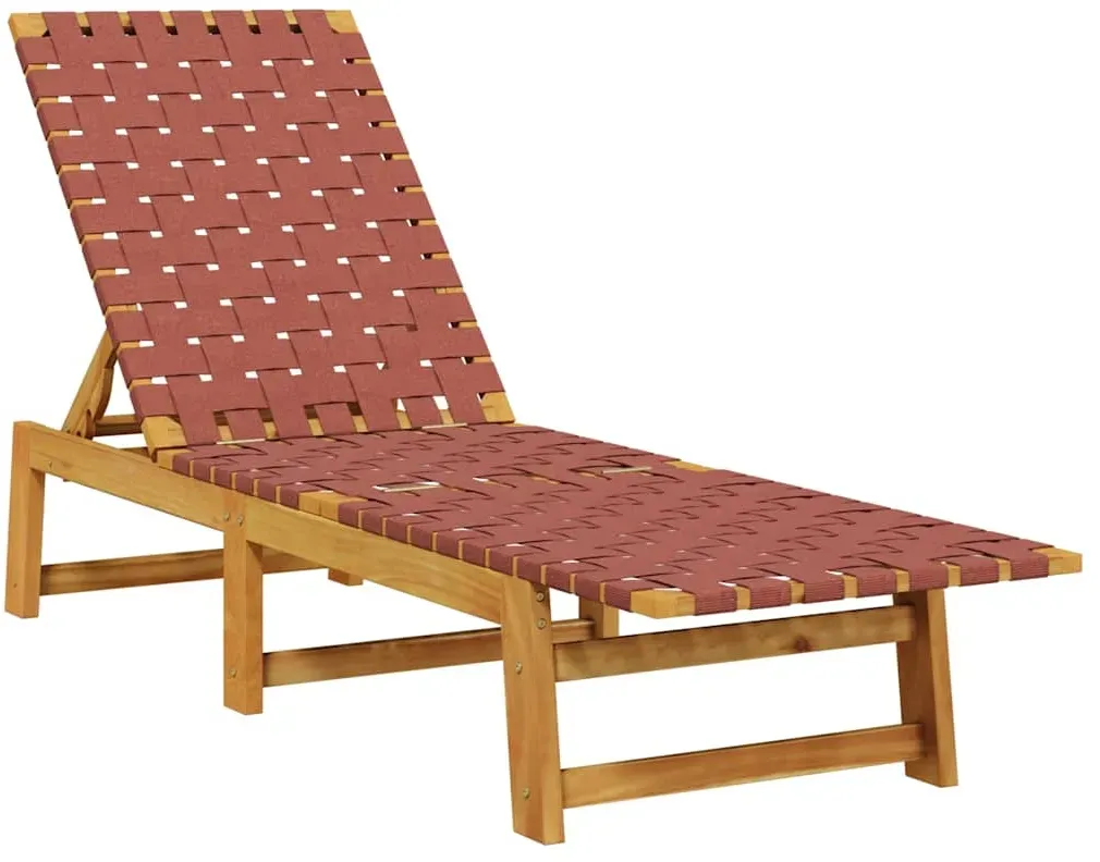 Sonnenliege 200 x 60 x 30 cm Rot