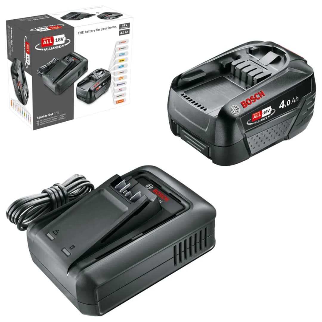 Starter-Set 18V + 1 x 4,0-Ah-Akku & Ladegerät