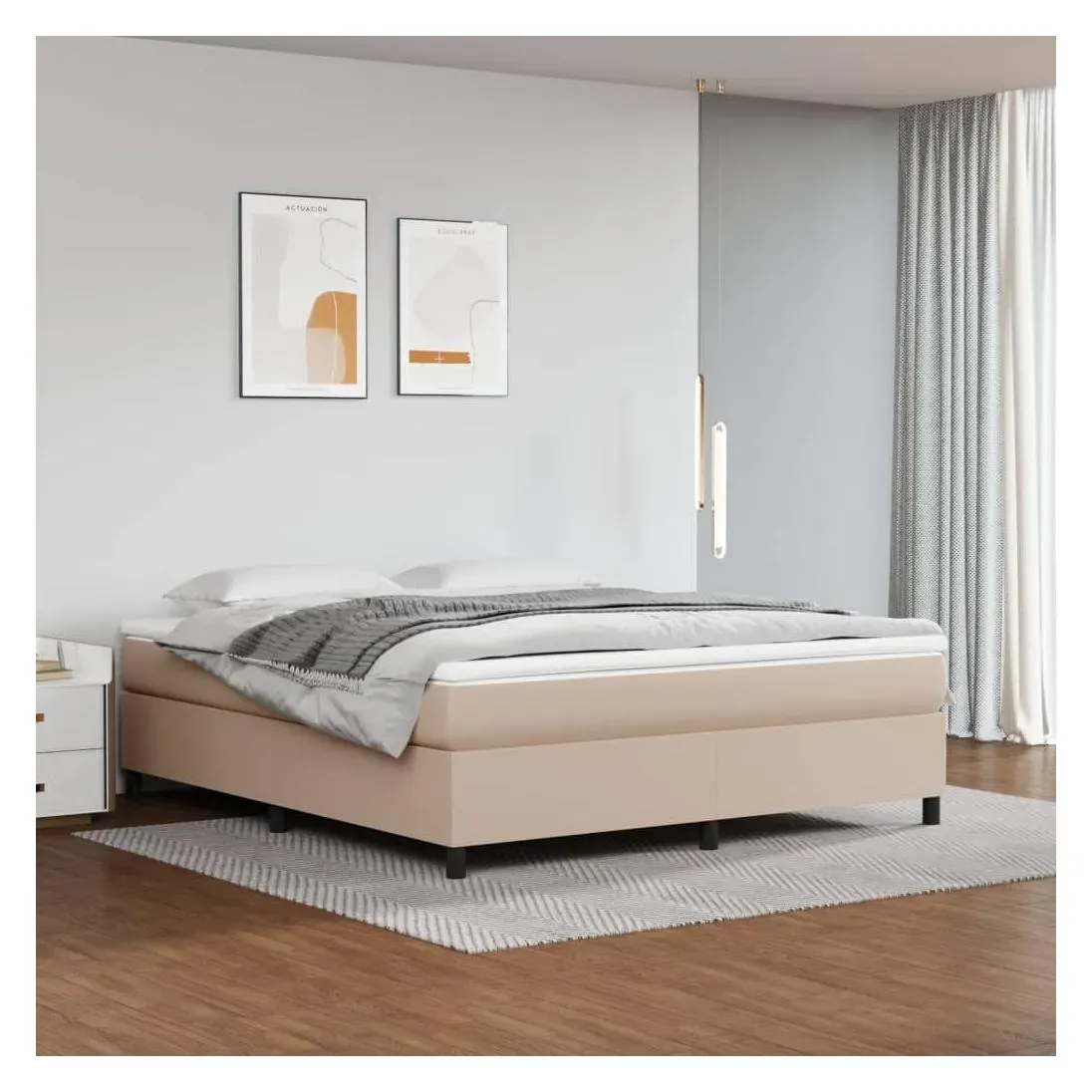 Boxspringbett 200 x 200 cm H2 Braun
