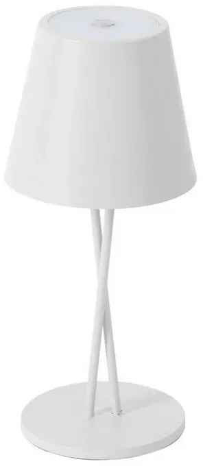 LED-Akkutischleuchte Janea CROSS, weiß, Metall