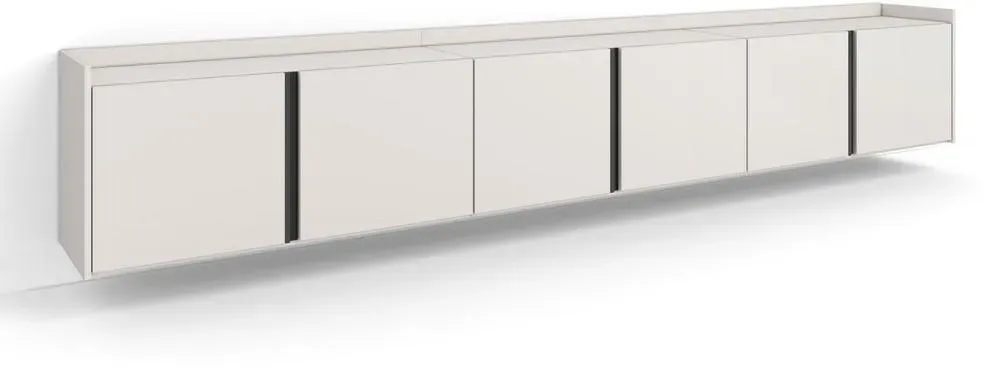 Lowboard 309x50x35 cm Beige Holzwerkstoff