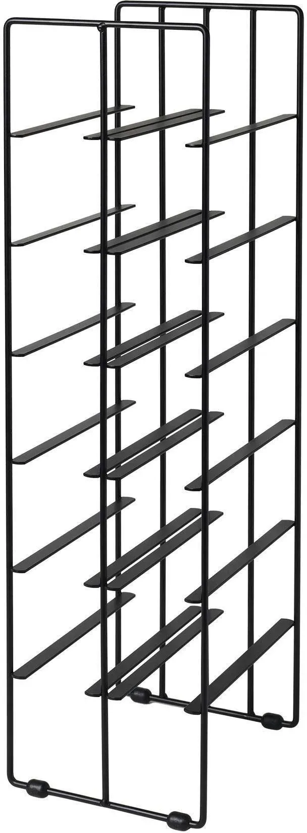 Pilare Weinregal 19 x 66 x 22 cm Schwarz