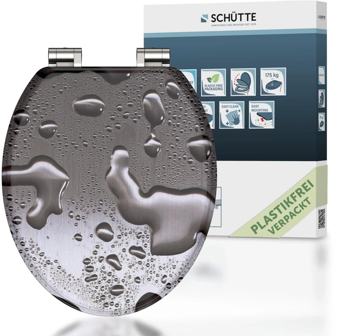 MDF WC-Sitz Grey Steel