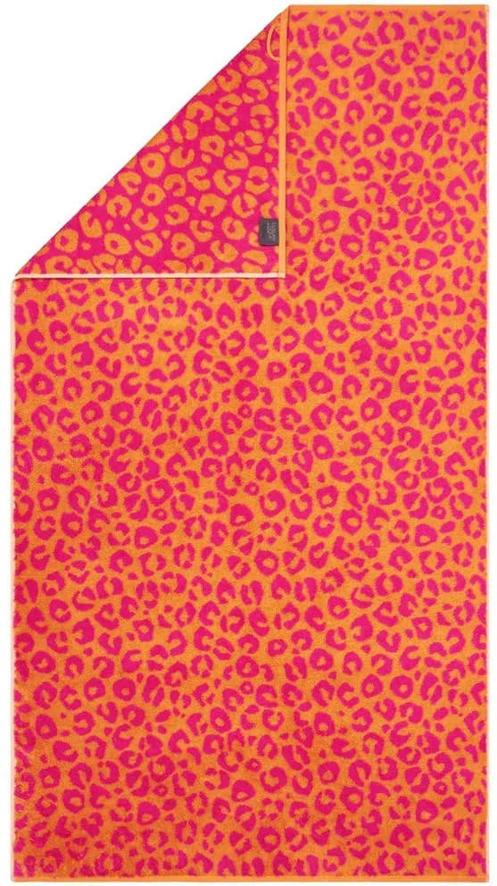 Two-Tone Leo Duschtuch 80 x 150 cm pink