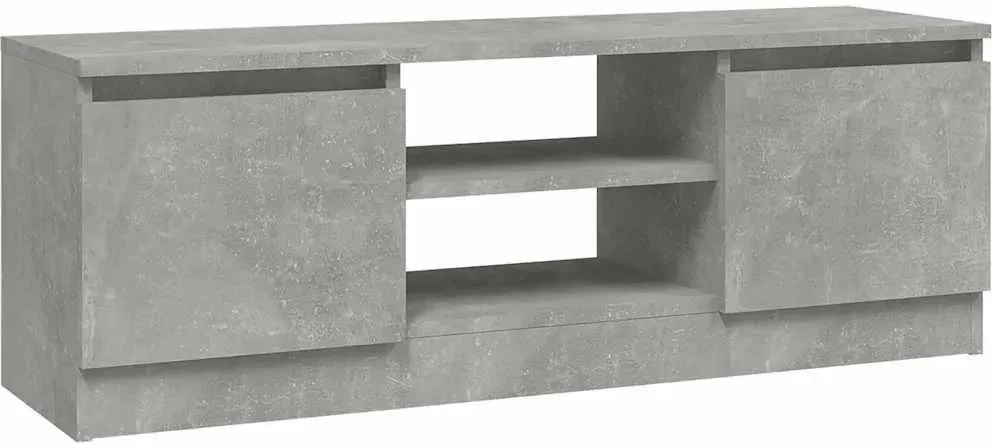 TV-Schrank mit Tür 102x30x36 cm Grau Holz