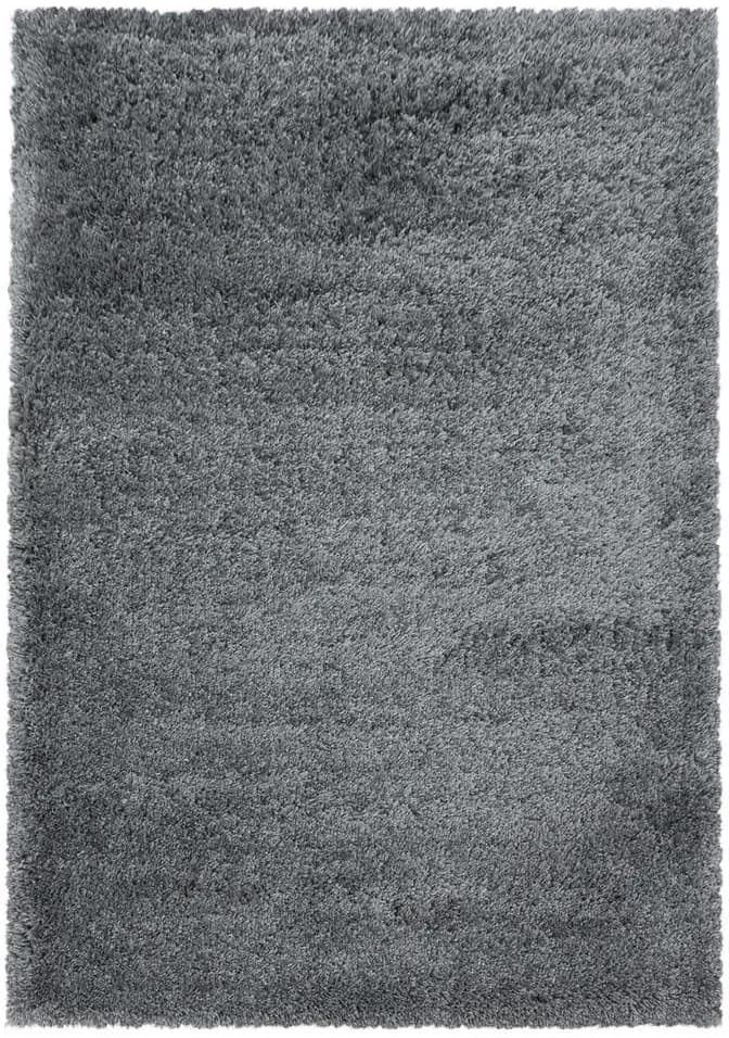 Fluffy 3500 Hochflorteppich 140 x 200 cm hellgrau
