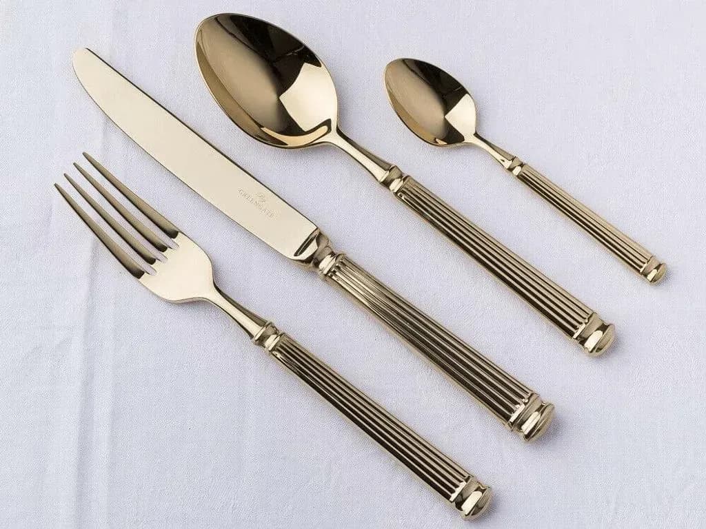 Besteck Gold 4er Set 4-tlg | Gr.: onesize