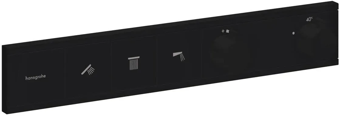 RainSelect Thermostat Unterputz für 3 Verbraucher Mattschwarz 15381670