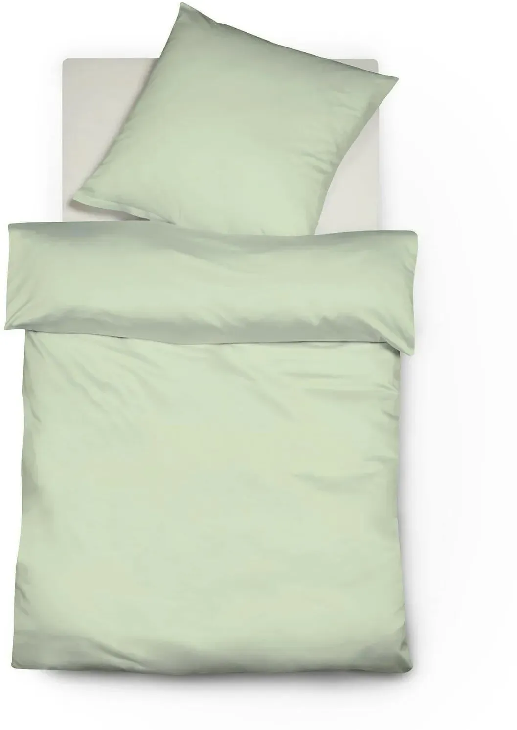 Interlock Jersey Unifarben Pastellgrün 40 x 80 cm