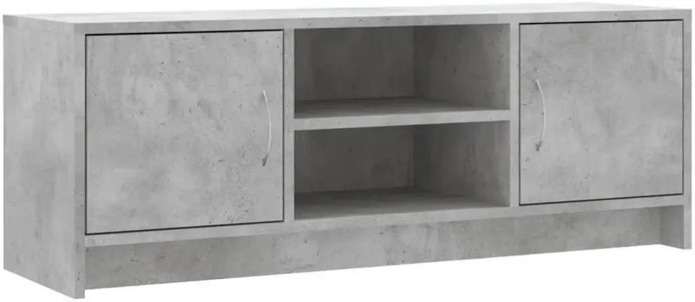 TV-Schrank Betongrau 102x30x37,5 cm Holzwerkstoff