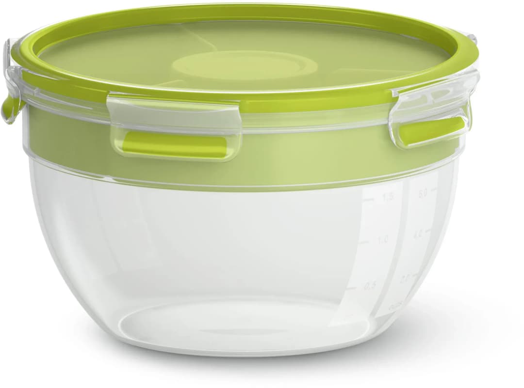 Frischhaltedose rund grün 2,6 l