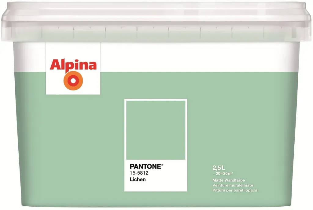 Wandfarbe Lichen grün matt 2,5 l