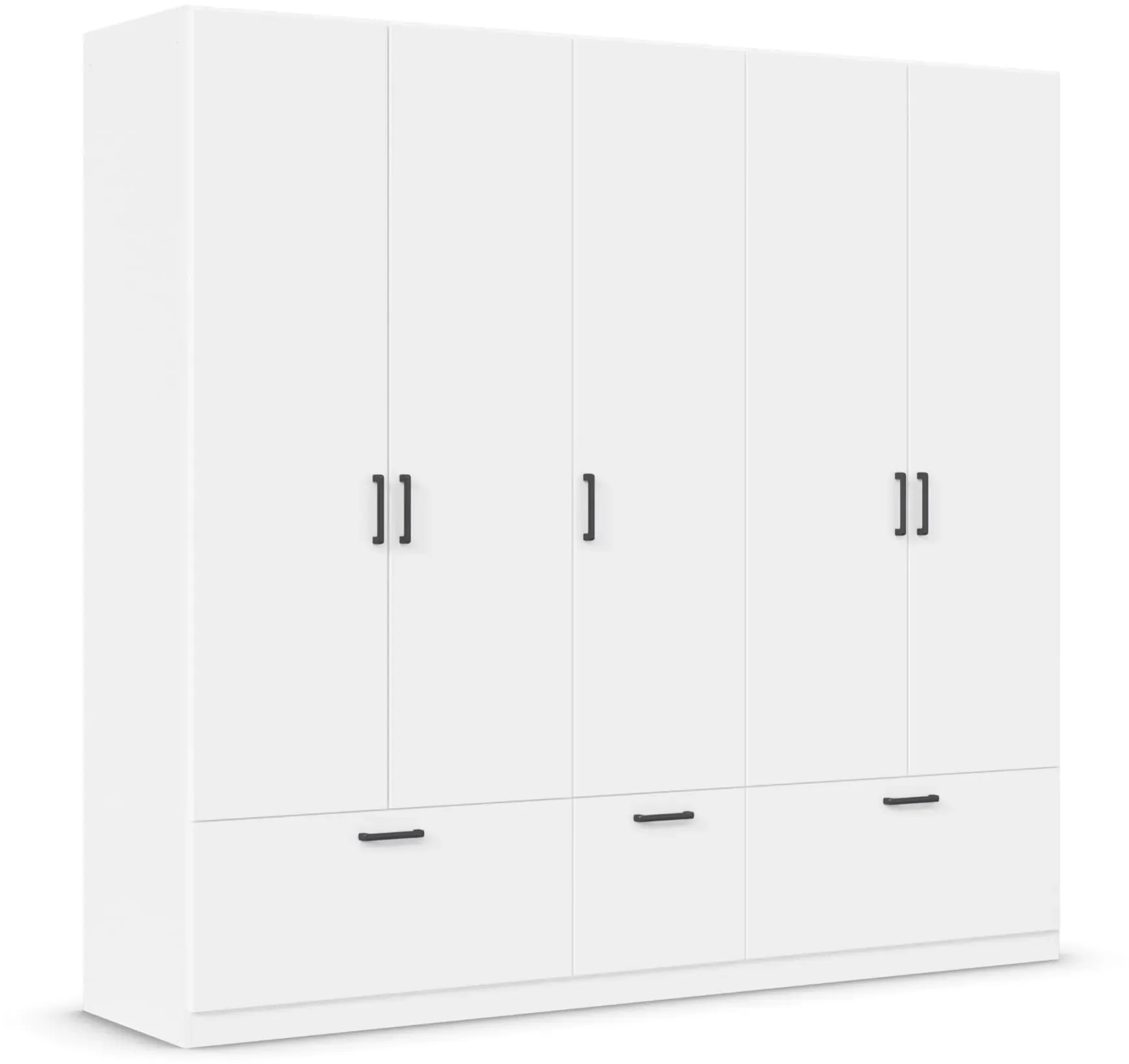 Drehtürenschrank Bari 225 x 210 x 54 cm Weiß
