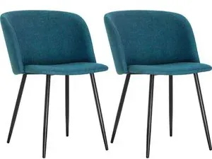 Besucherstuhl MUST Stoff blau 2 Stück