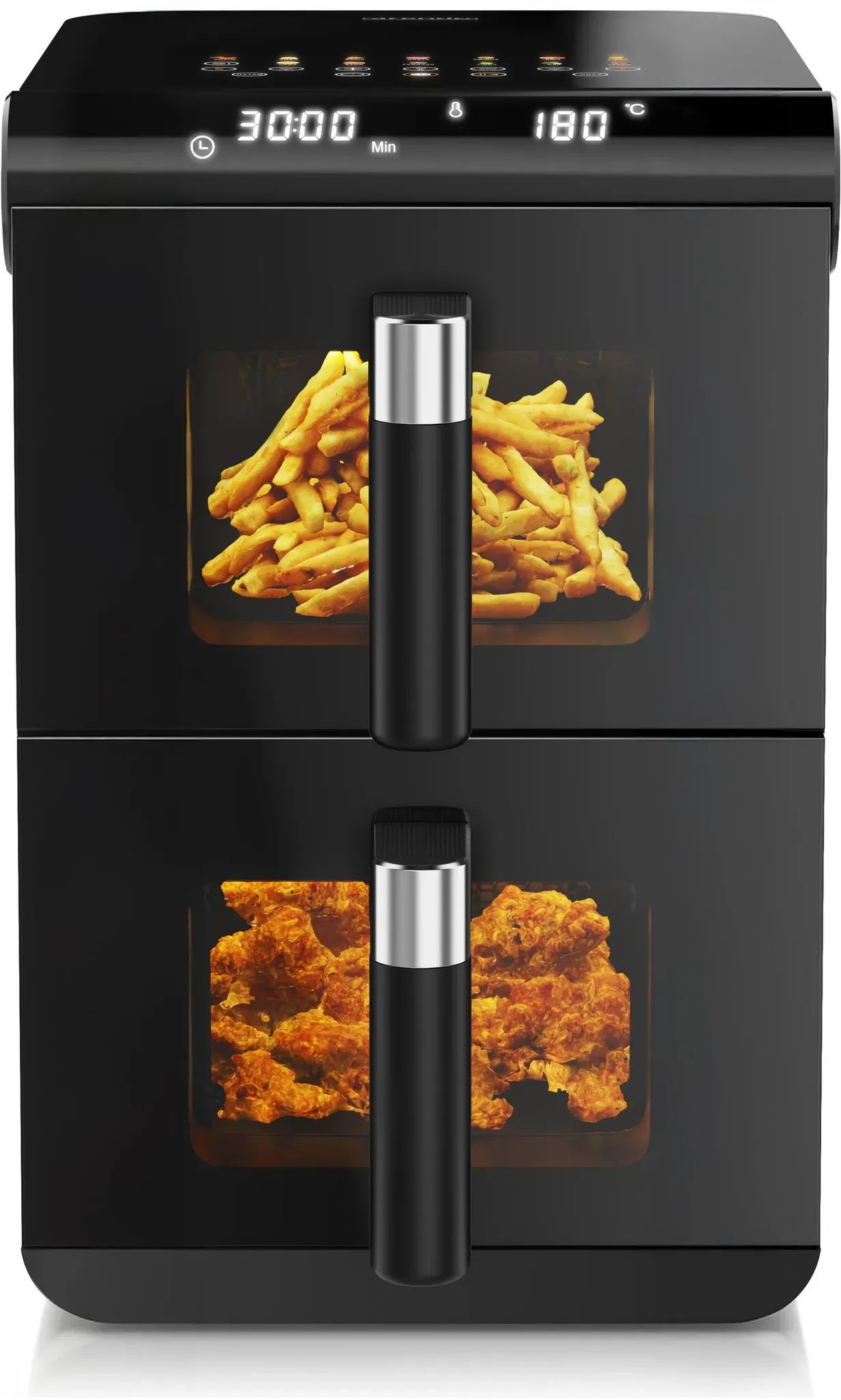 Heißluftfritteuse XXL Dual Zone 11L schwarz