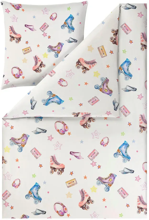 Starlight Satin Bunt 135 x 200 cm + 80 x 80 cm
