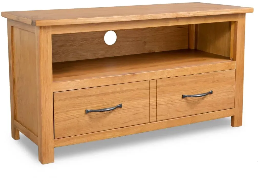 TV-Schrank 90 x 35 x 48 cm Braun Massivholz